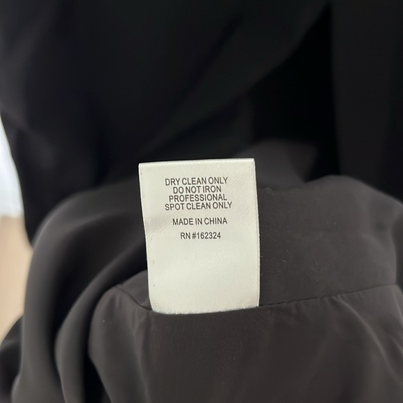 Black Strapless Gown with Crystal Embellishment Size 8 - Picture 5 of 6